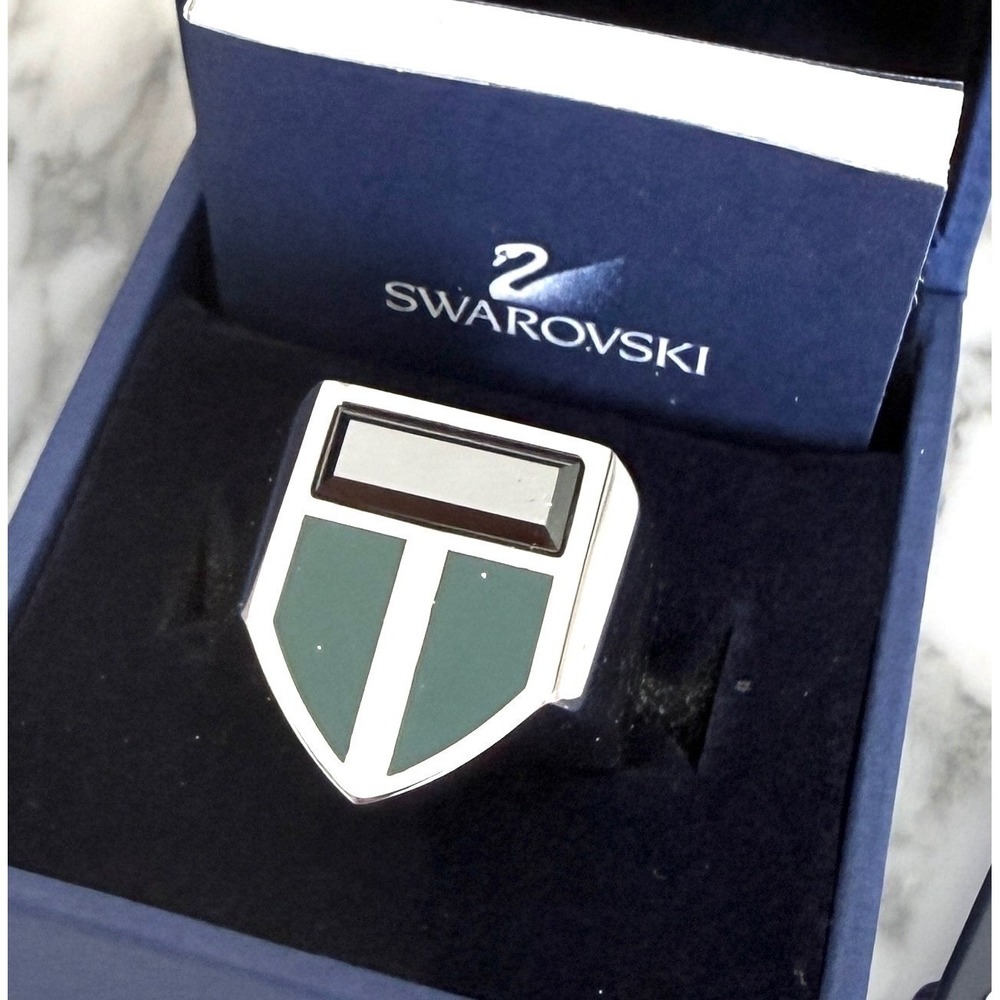 Swarovski Men's New England Ring, Green, Size 64 (10.75 US)